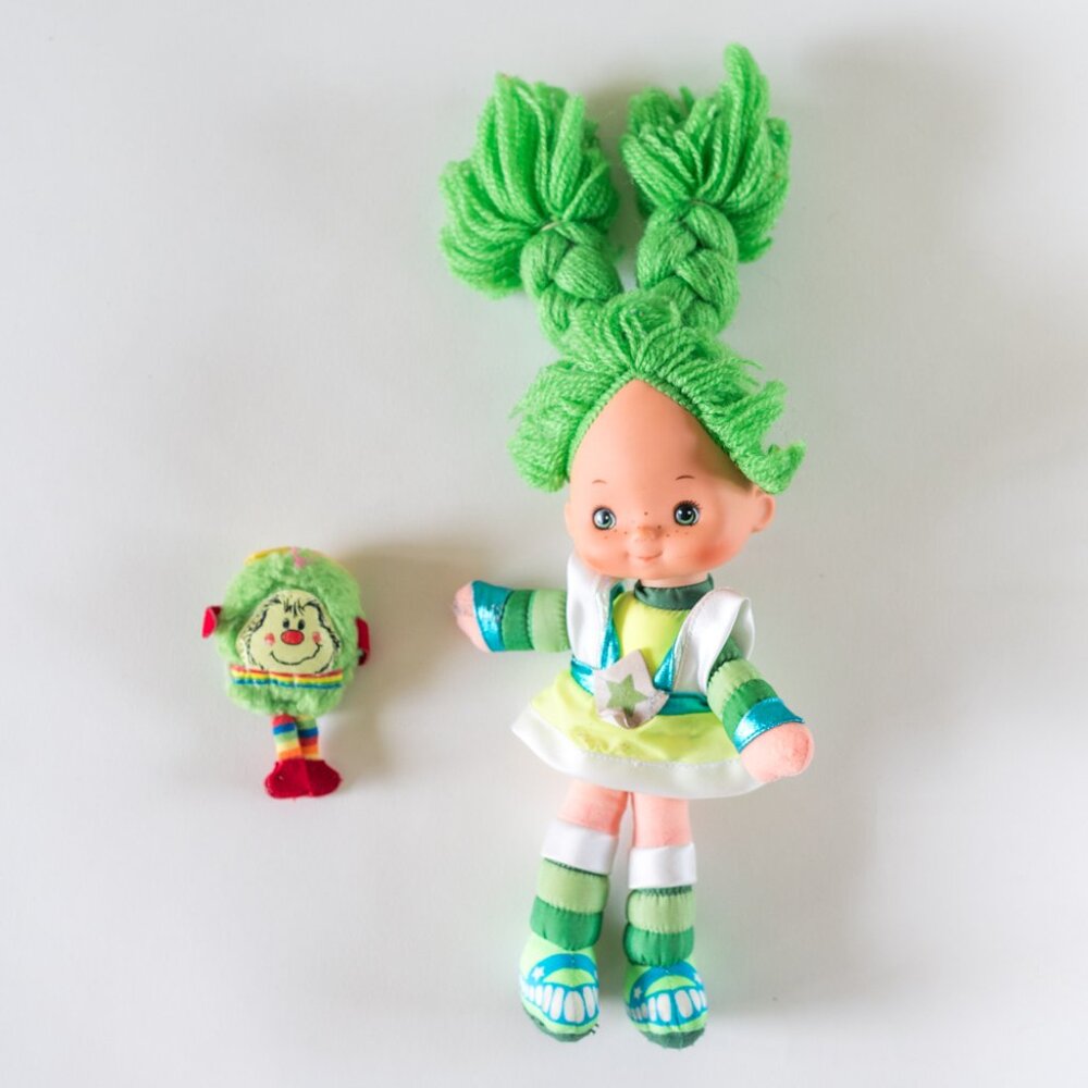 Vintage Rainbow Brite Doll – Patty O’Green with Sprite, 1980s Original